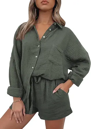 Trendy Queen Two Piece Sets For Women Summer Short Sets Beach Vcation Lounge Pajama 2 Piece Spring Outfits Fashion 2026