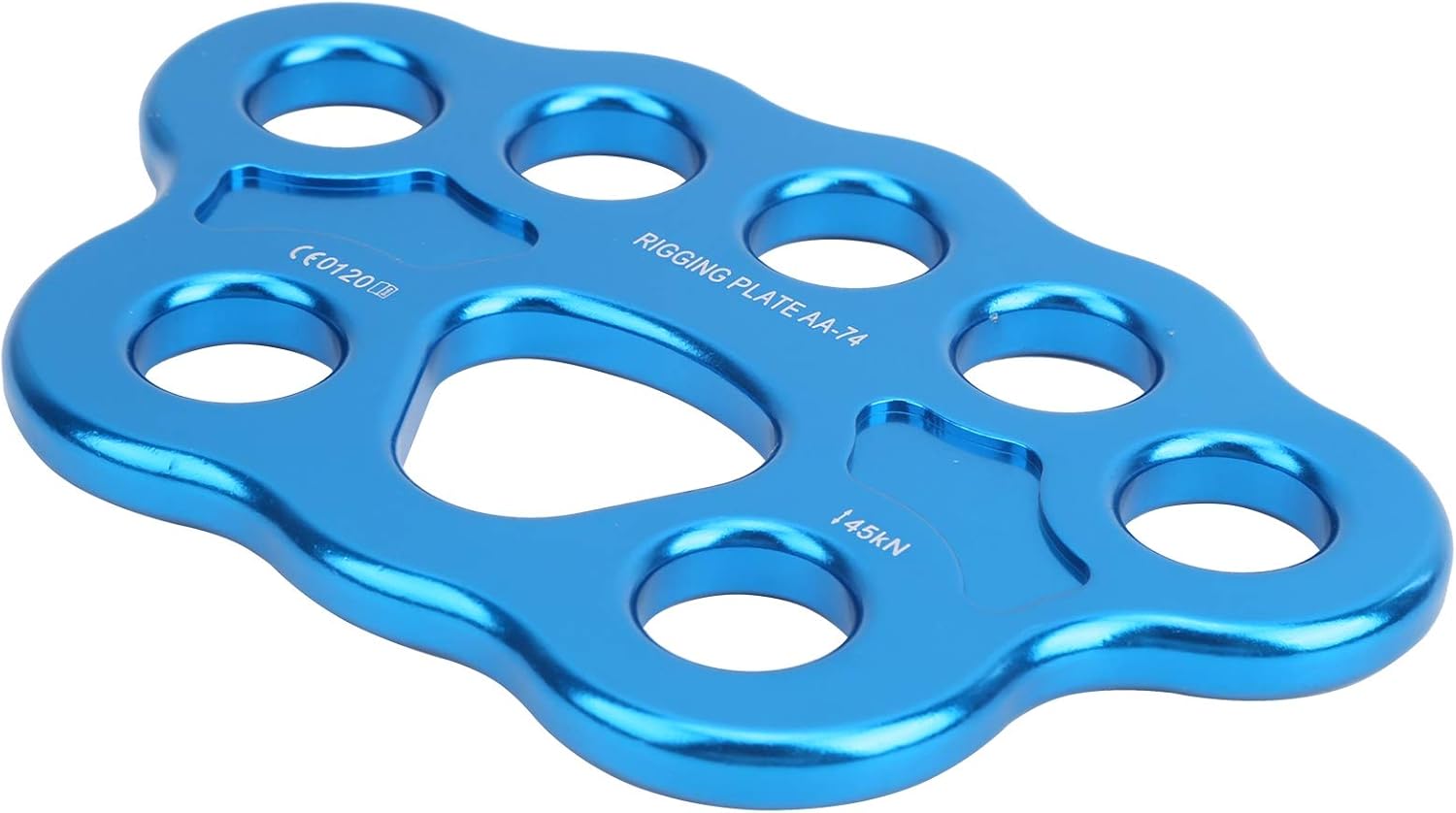 Alomejor 45KN High Strength 8-Hole Rigging Plate for Rock Climbing Activities, Aluminum Alloy Climbing Connector for Outdoor Enthusiasts