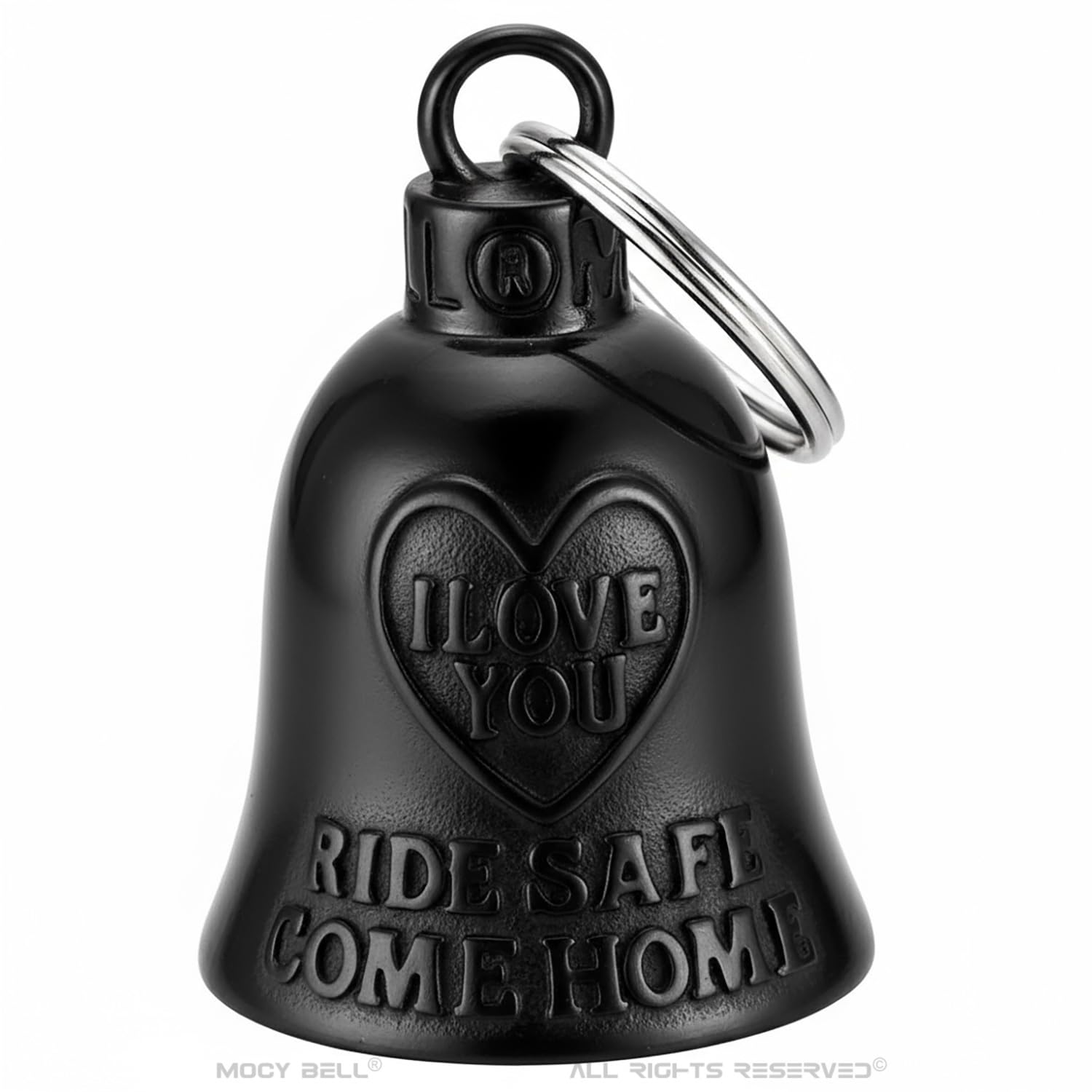 Campanellino da moto nero I Love You Ride Safe Come Home - MocyBell