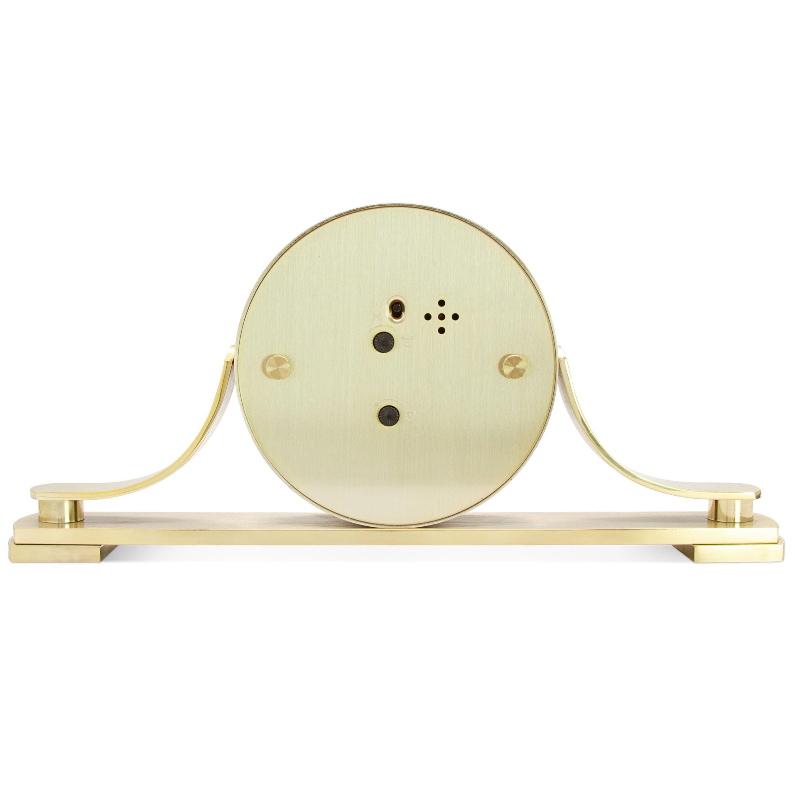 Acctim Wardley 37118 Tischuhr aus Metall mit Messing-Effekt