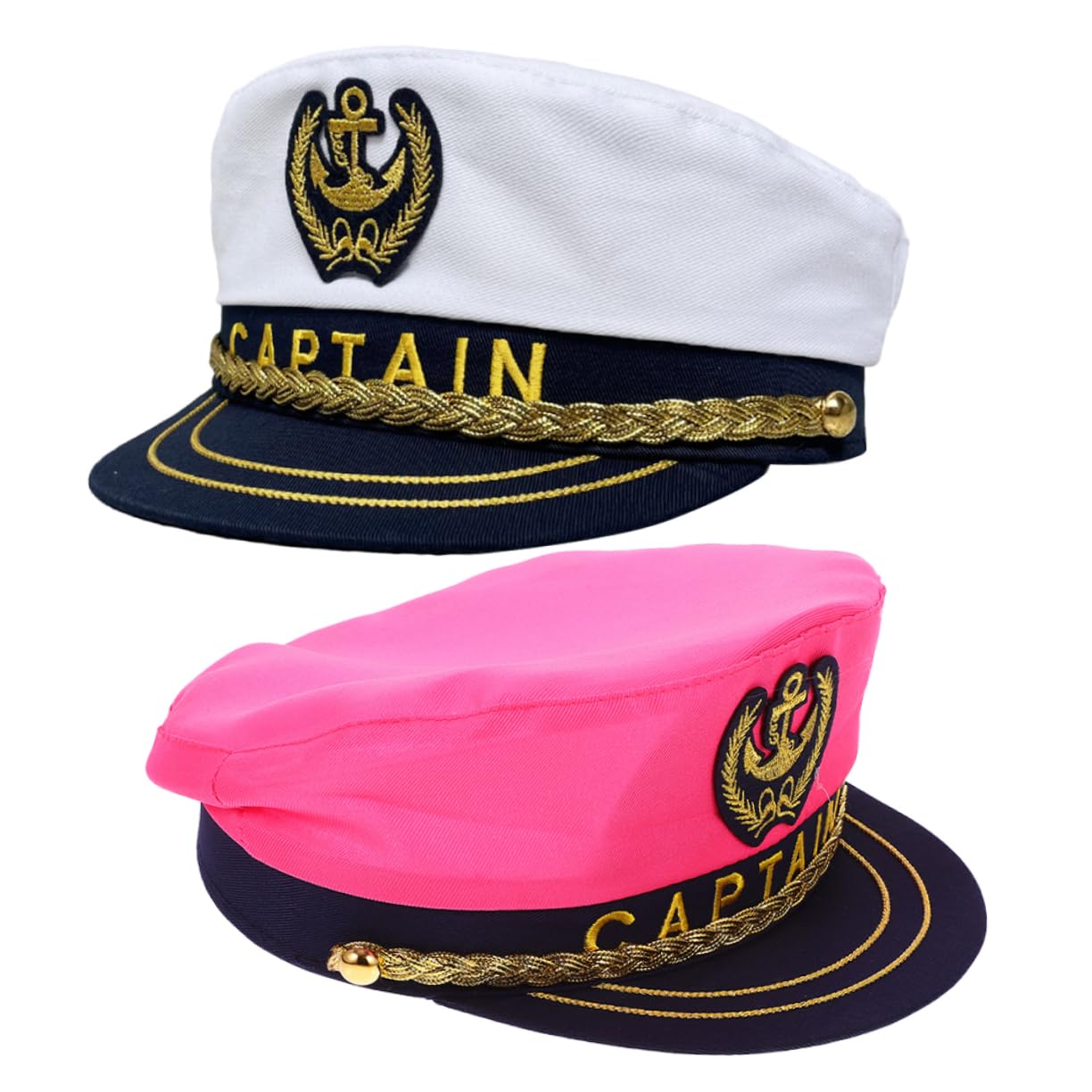 BESPORTBLE 2Pcs Captain Hat Sailor Costume Hats for Lightweight and Comfortable for Boat Parties and Cosplay Events Stylish and Durable Design