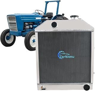 3 Row Aluminum Radiator for Ford New Holland Tractor 2000 2600 3000 3600 4000 4600 Replacement C7NN8005H 81875325