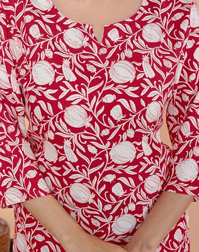 Image of Malikcraft Women's Rayon Printed Short Kurti Stylish Kurta for Women Trendy Short Kurta for Daily & Office Wear PR1
