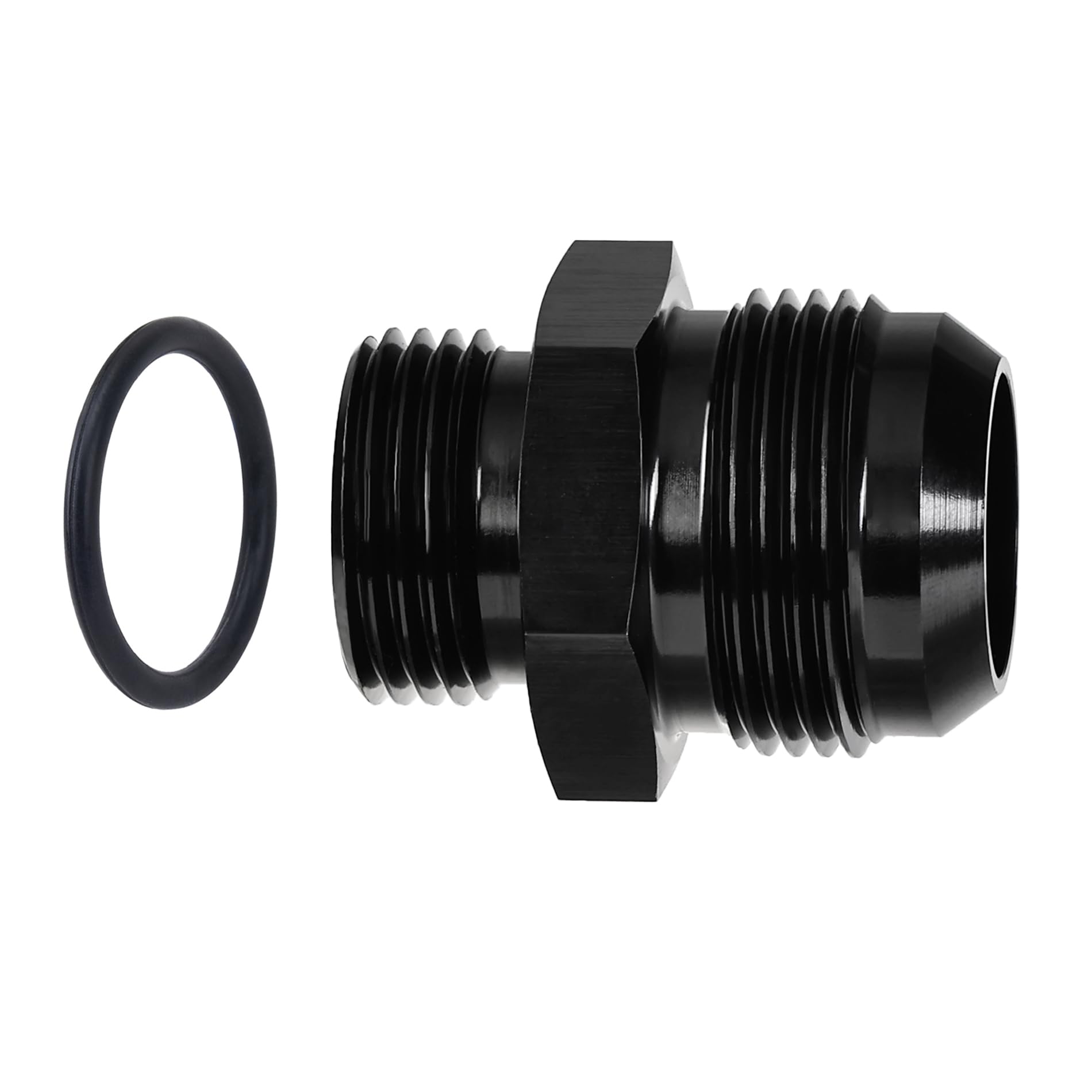 EVIL ENERGY 16AN Flare to 12AN ORB Male Fuel Rail Adapter Fitting Black