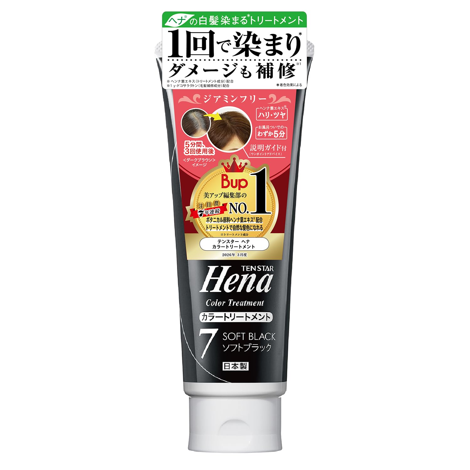 テンスター ヘナカラートリートメント ソフトブラック 250g