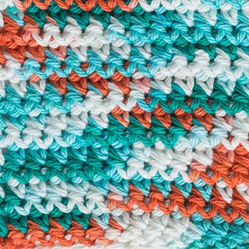 Image of Lily Sugar'n Cream Cotton Cone Yarn, 14 oz, Ahoy Ombre, 1 Cone