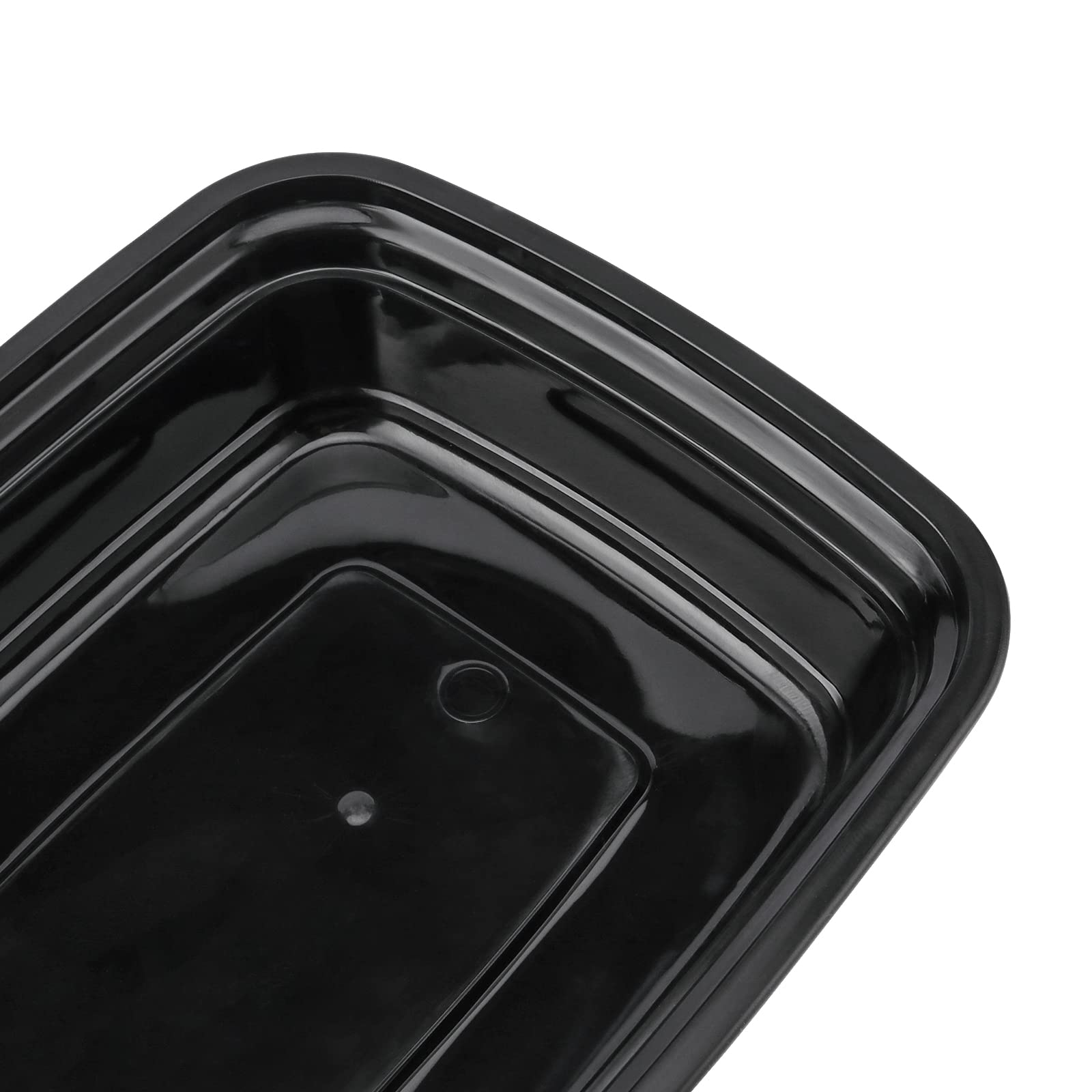 SINJEUN Paquete de 60 recipientes de plástico para preparación de comidas con tapas, 750 ml, sin BPA, cajas de almuerzo apilables, aptas para microondas y congelador