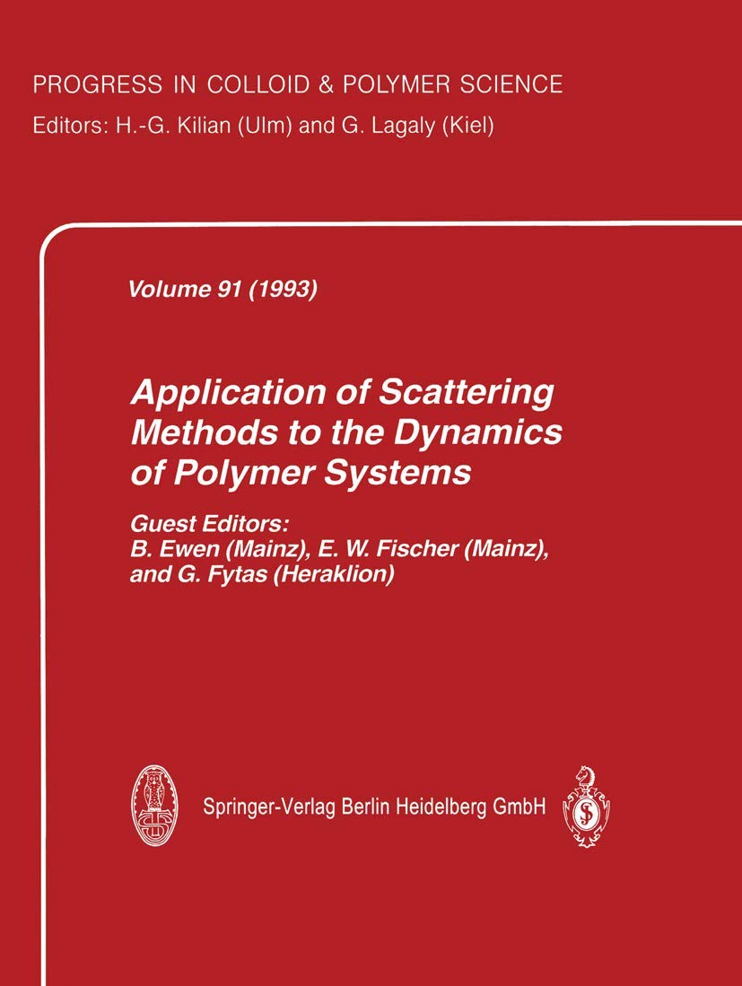 Buy Application of Scattering Methods to the Dynamics of Polymer Systems — BookShops.in