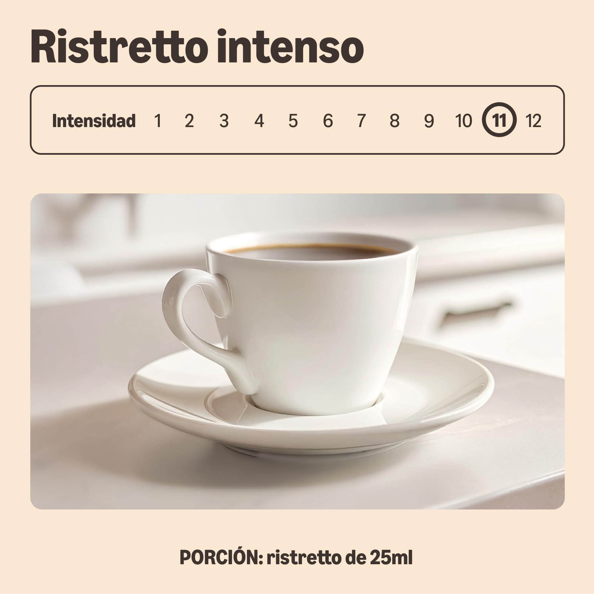 by Amazon Ristretto Intenso Cápsulas de Café Compatibles con Nespresso, 100 Cápsulas (5 Paquetes x 20) - Certificado Rainforest Alliance