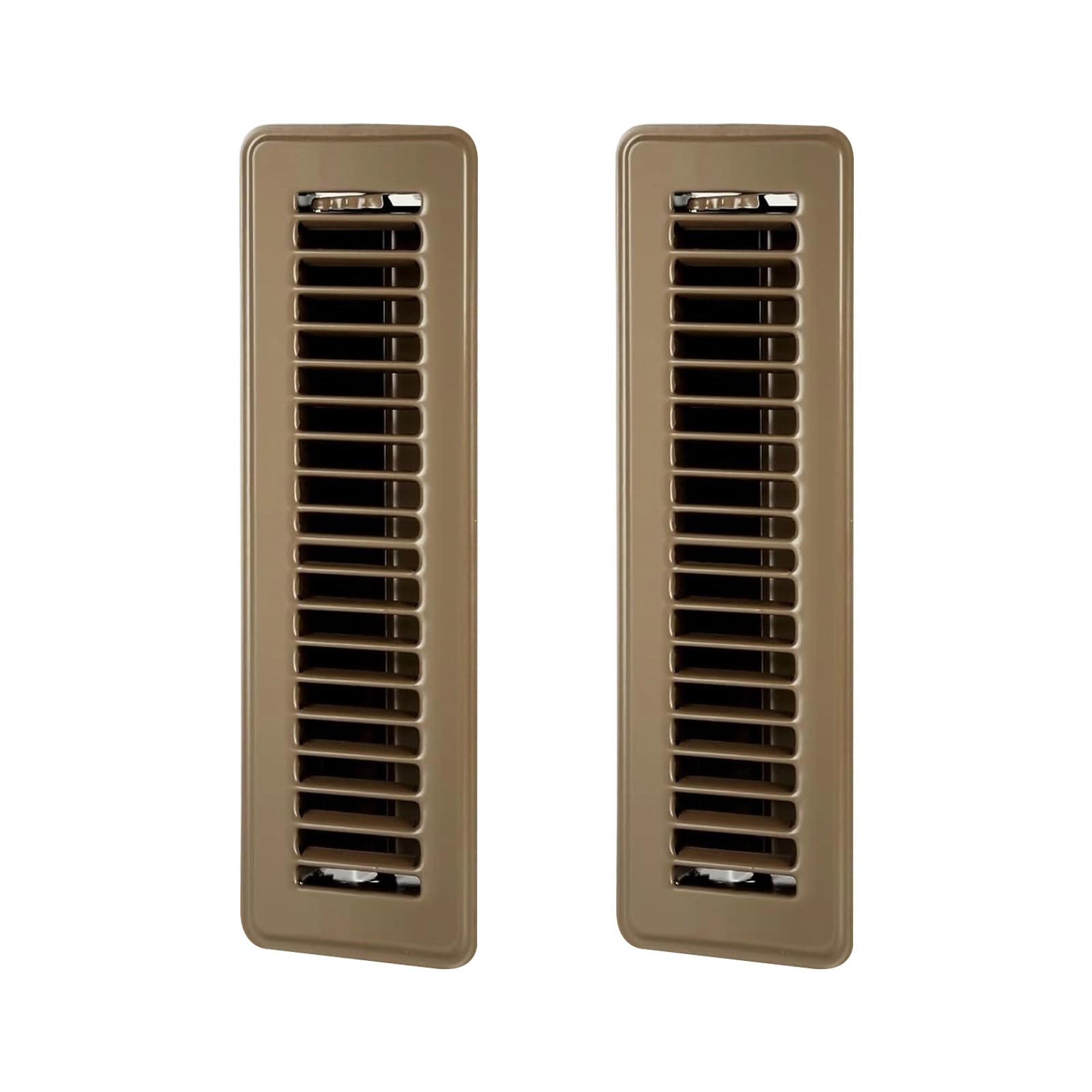 2Pcs High Efficiency Vent Grille Metal Floor Register Cover Replacement Vent Covers with Adjustable Airflows Enduring Metal Floor Register Cover