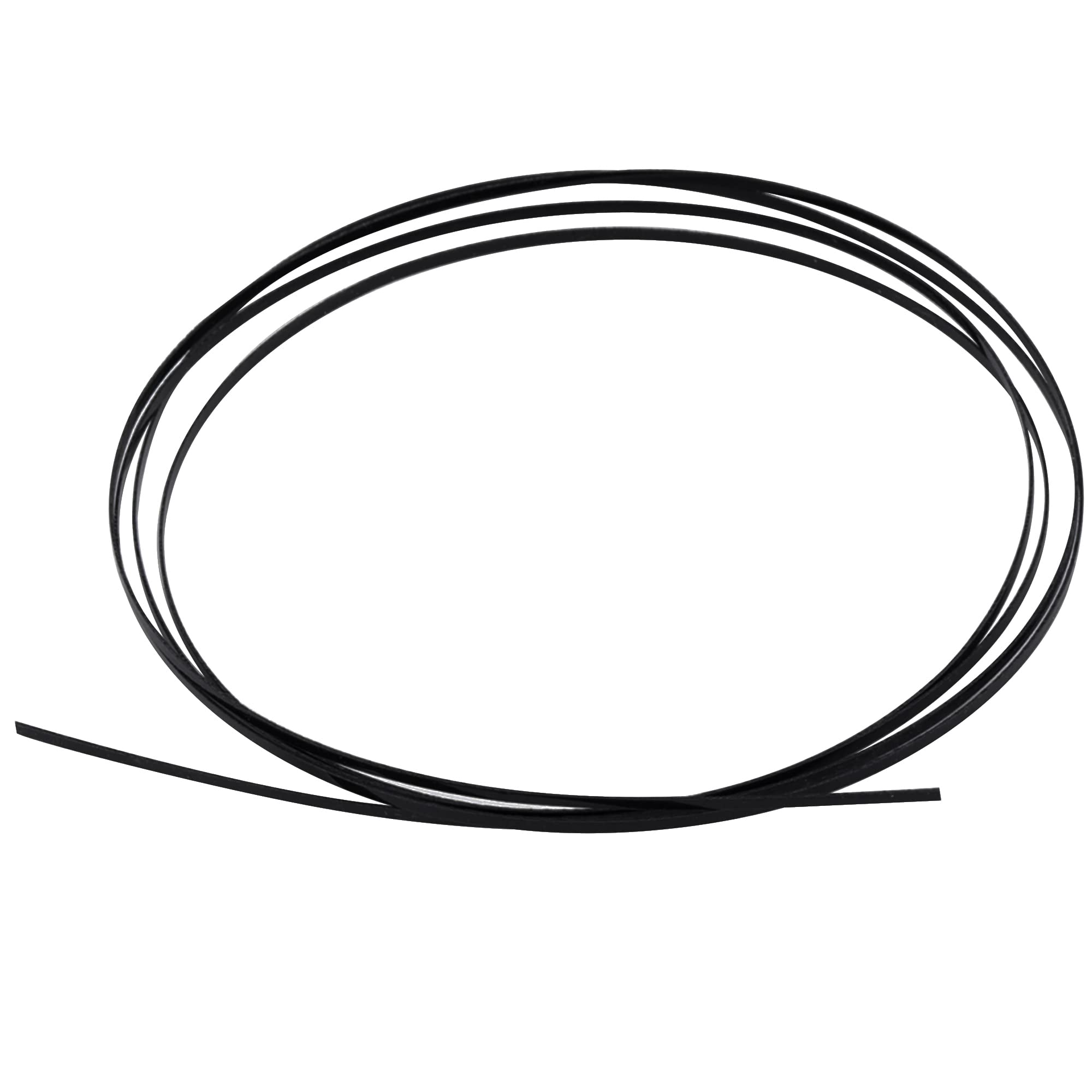 Musiclily 1650x2x0.5mm Plastic Binding Purfling Strip for Acoustic Classical Guitar, Black