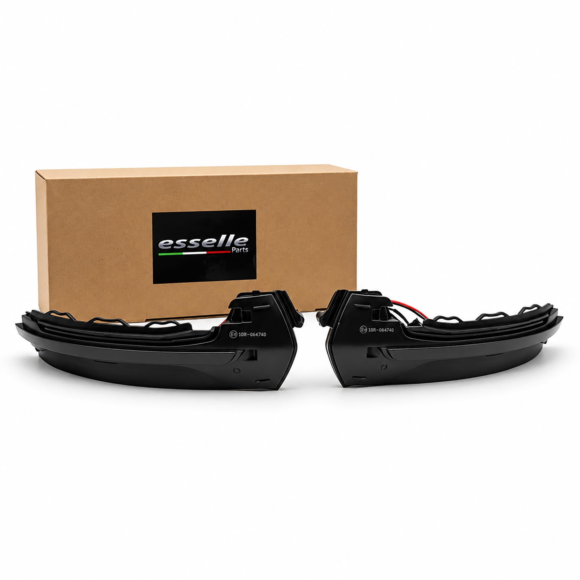 Coppia Frecce LED Dinamiche per Specchietti compatibile con Audi A3 8V Sportback Sedan Cabrio Indicatori Laterali Sequenziali CANBUS Plug & Play | Nero Fumé