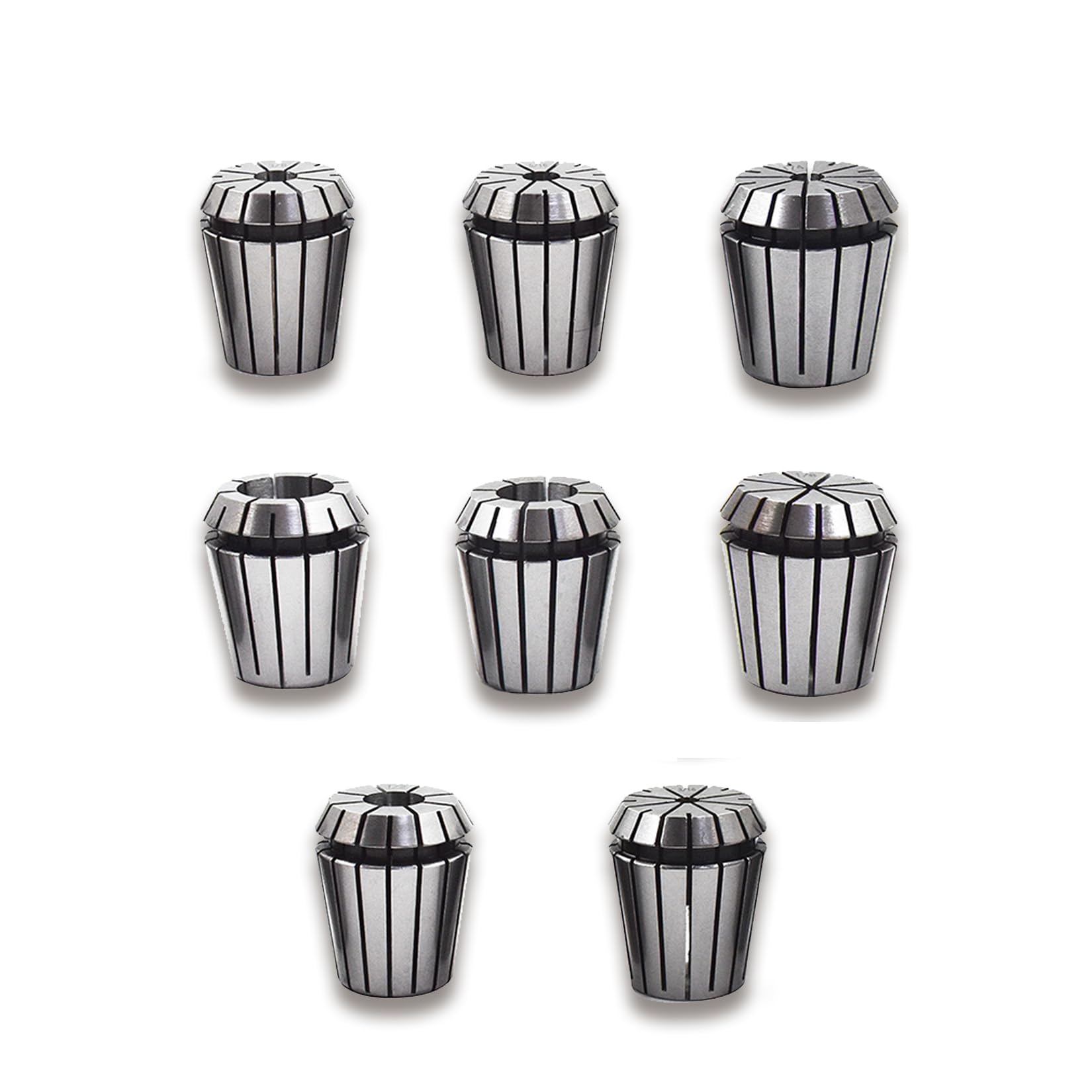 findmall 8Pcs ER32 Collet Common Size 1/8", 3/16", 1/4", 5/16", 3/8", 1/2", 5/8", 3/4" Fit for CNC Engraving Machine