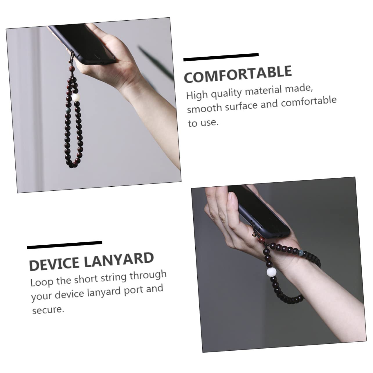 Gatuida 2pezzi Cinghia Per Telefono Di Sandalo Cordino Resistente e Multi-funzionale Per Smartphone e Accessori