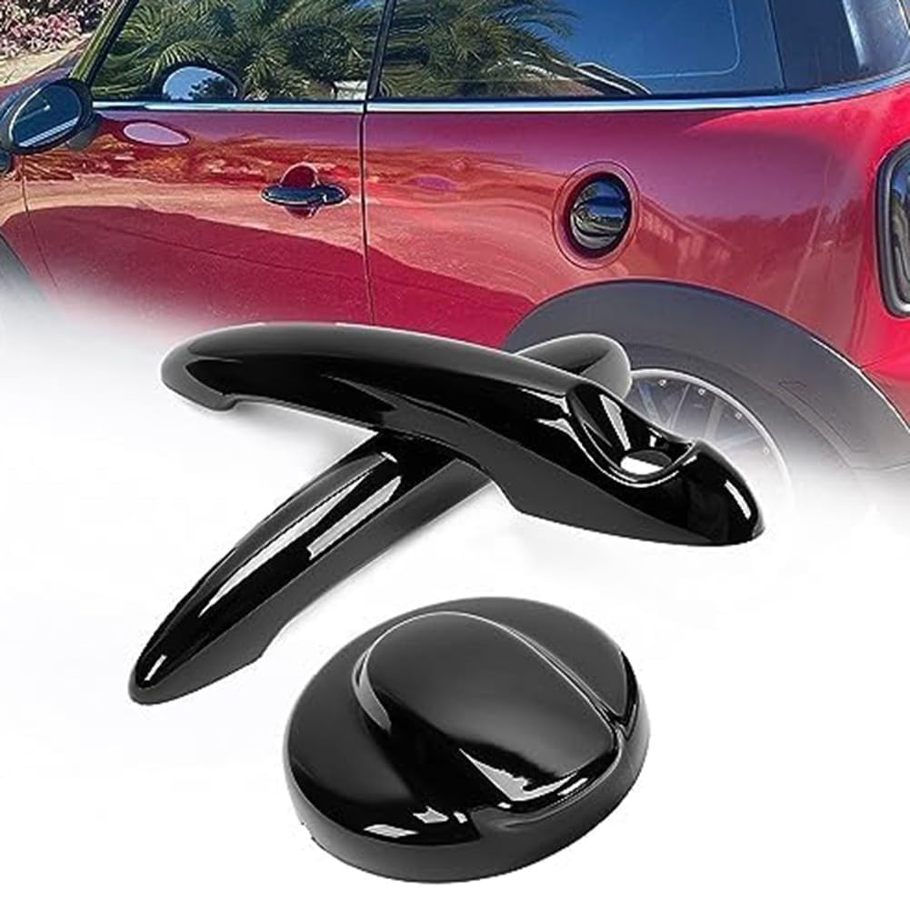 Couvre-poignée de porte noir pour MINI Cooper S R56 et capuchon de réservoir R55