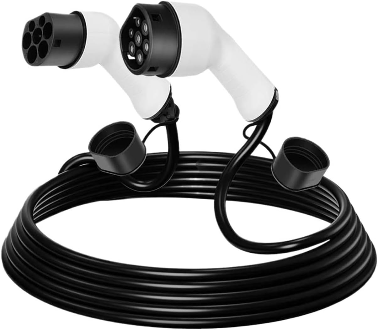 TIEOAXFT Portable EV Charging Cable 32A 11KW Electric Car Charger Single Phase 3.5KW 16A Kit 1 Phase EV Cable Type 2 to Type 2 IEC62196-2(16A 1P 3.6kW)