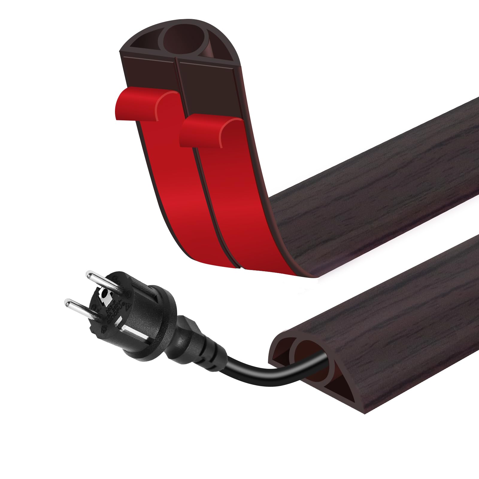 Floor Cord Cover for Wires on Floor Self Adhesive Cord Hider