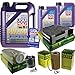Produktbild QR-PARTS 69346722 Filter Set Inspektionspaket 7 Liter Motoröl Leichtlauf High Tech 5W-40 MANN-FILTER Innenraumfilter Kraftstofffilter Luftfilter Ölfilter