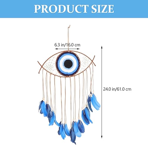 Miniatura 7 de Atrapasueños azul ojo malvado atrapasueños azul mal de ojo colgante decoración mal de ojo ojo azul decoración de pared azul decoración del hogar