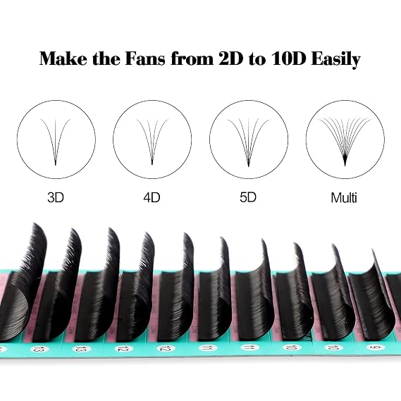 VAVALASH Easy Fan Eyelash Extensions +Professional Eyelash Extension Glue 5ml