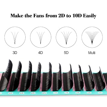 VAVALASH Easy Fan Eyelash Extensions +Professional Eyelash Extension Glue 5ml