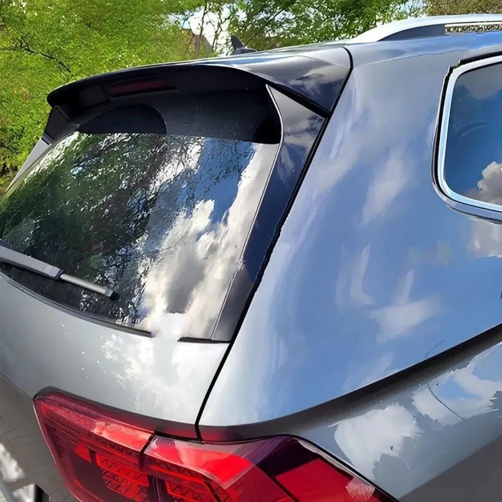 Laterale Lunotto Posteriore Ala Trim Per VW Per Tiguan Per MK2 Per TSI Per TDI R Per Line 2017-2023 Tuning ABS Lunotto Posteriore Spoiler Splitter(Gloss Black)
