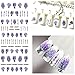 Produktbild Hupoop Lavendel Design Nail Art Folie Aufkleber Transfer Decal Tipps Maniküre