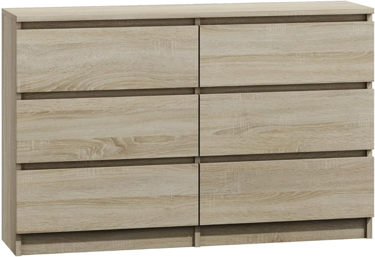Bed Side Cabinet, 6 Drawer
