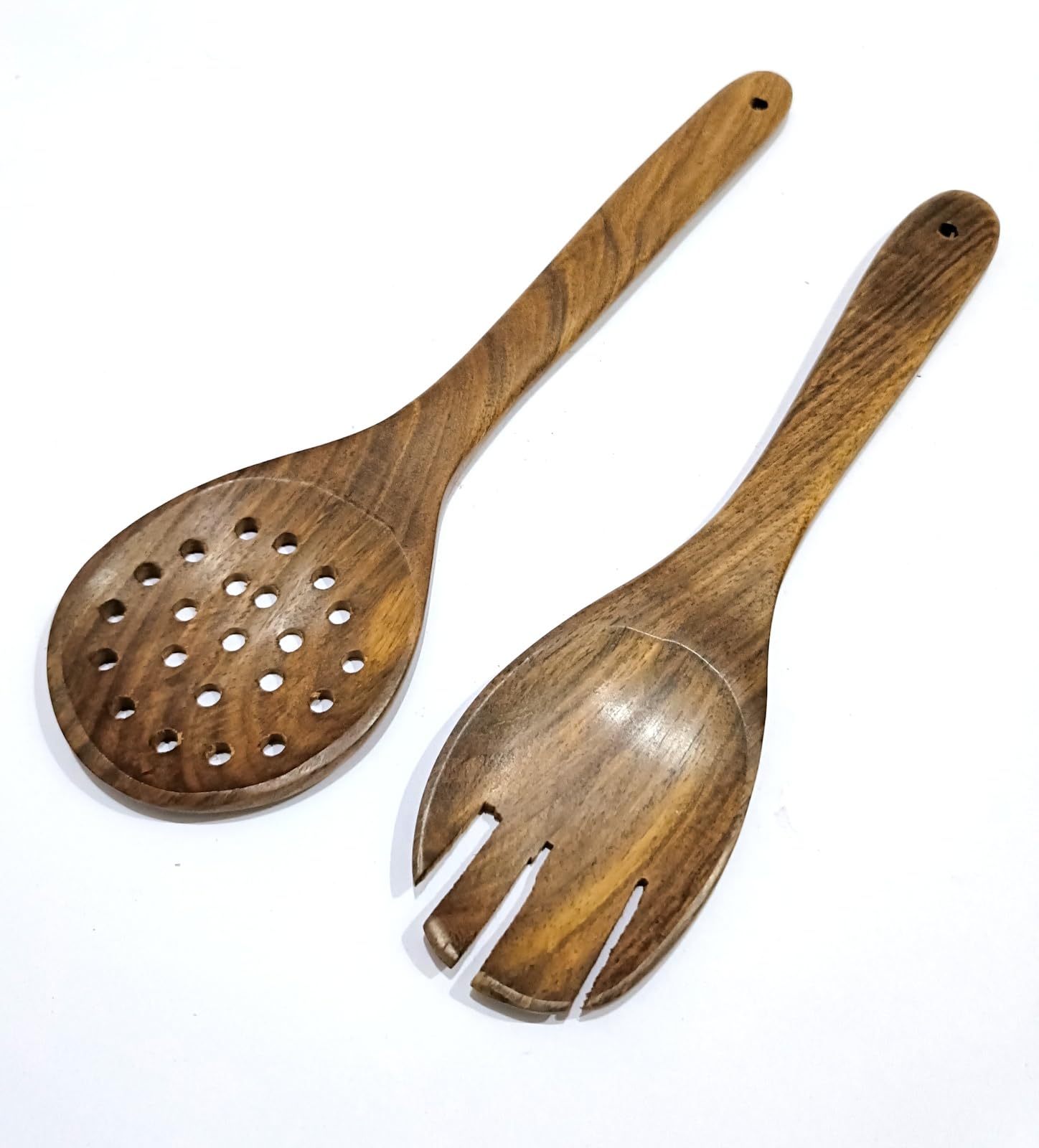 Küchenhelfer-Set aus Holz, 6-teiliges Kochutensilien mit Löffeln, Spateln und Sieb