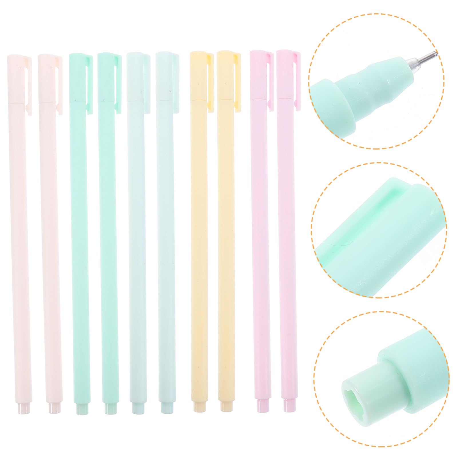 Lot De 80 Stylos Couleur Bonbon Pour Étudiants Stylos À Encre Gel Fournitures Scolaires Adorables En Couleur Aléatoire