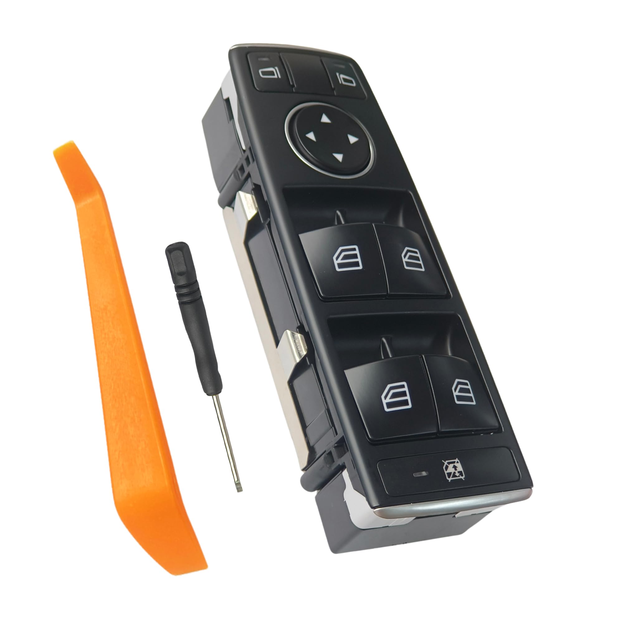 Front Left Door Window Switch Driver Side Button Control Key Assembly Master Power Repair Replacement for Mercedes-Benz C E GLK W204 W212 C250 C300