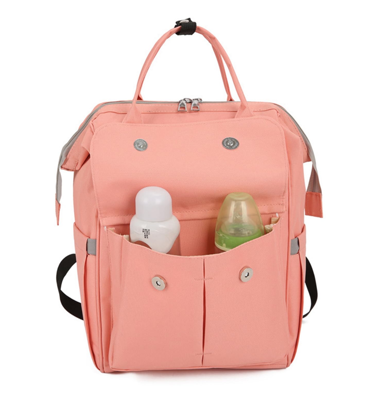 Borsa per pannolini zaino multifunzionale borse per bambini di grande capacità per mamme papà, Gatto nero., Large, Zaini Daypack