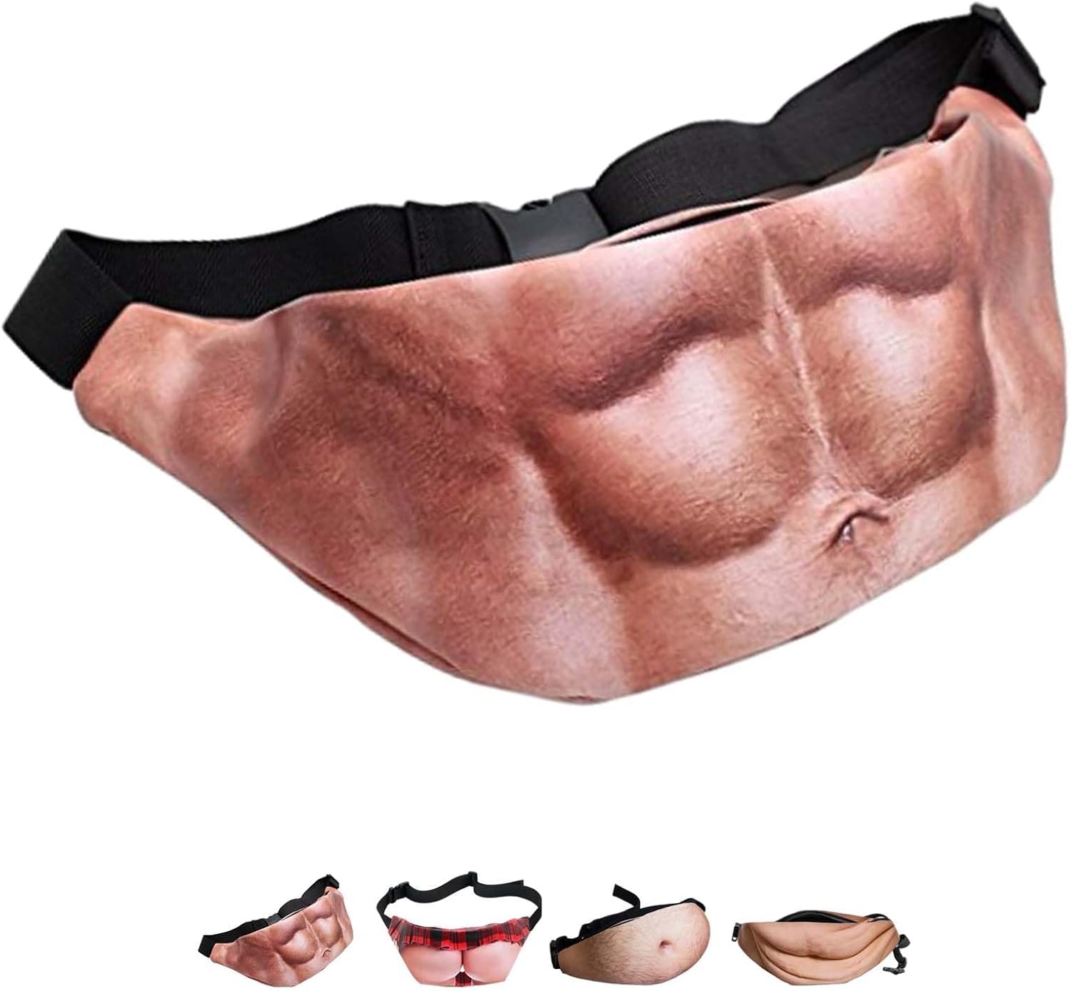 Beer Gut Fanny Pack, Funny Belly Bag Dad Bag，A-3