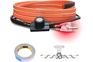 Cupohus Heat Tape for Pipes with Thermostat 6FT: Safeguard Your Pipes Against Winter's Wrath