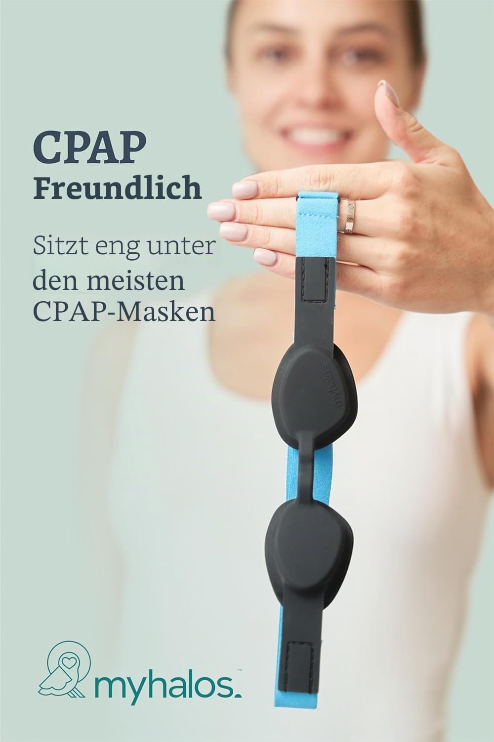 MyHalos Feuchtigkeitskammerbrille - Weiche Schlafmaske für trockene Augen - Wiederverwendbare Augenmaske