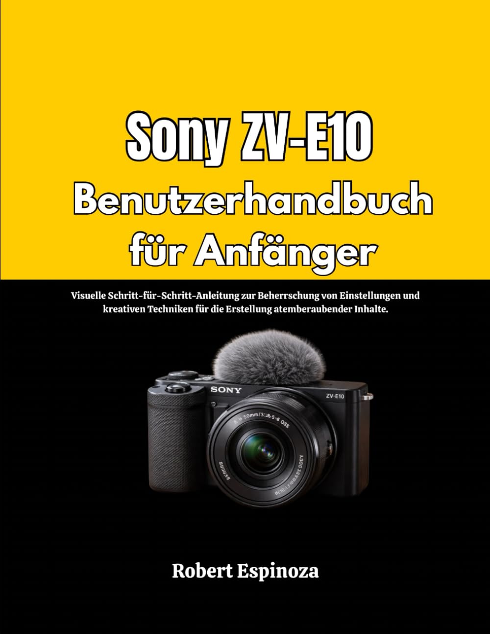 Sony ZV-E10 Benutzerhandbuch für Anfänger: Visuelle Schritt-für-Schritt-Anleitung zur Beherrschung von Einstellungen und kreativen Techniken für die Erstellung atemberaubender Inhalte.