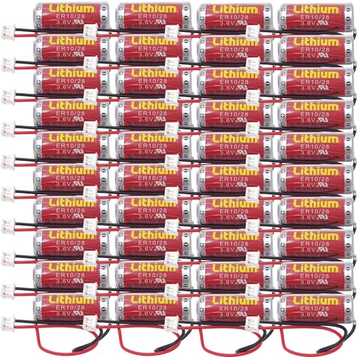 Pilas de litio no recargables ER10/28 3.6V paquete 40 piezas miniatura 1