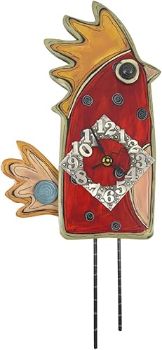 Miniatura 1 de American Made Whimsical - Reloj de pared para despedida de soltera, madera tallada y peltre (20.0in)