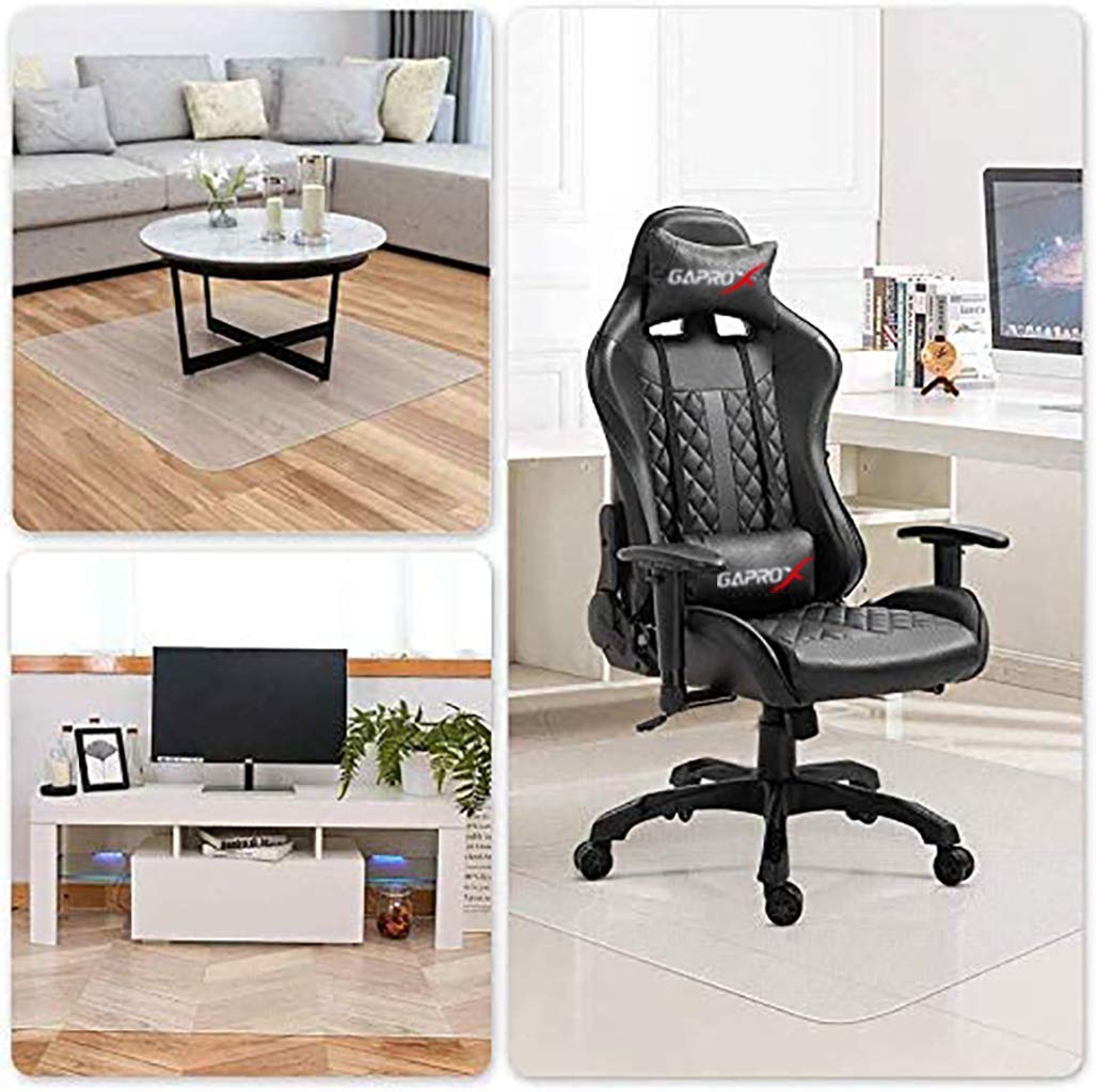 Zinn Clear Chair Mat For Carpet Hard Floors Transparent Floor Mats Hardwood/Tile Protection Mat Anti Scratch Carpet Mat For Office&Home,Furniture Pad - View #11