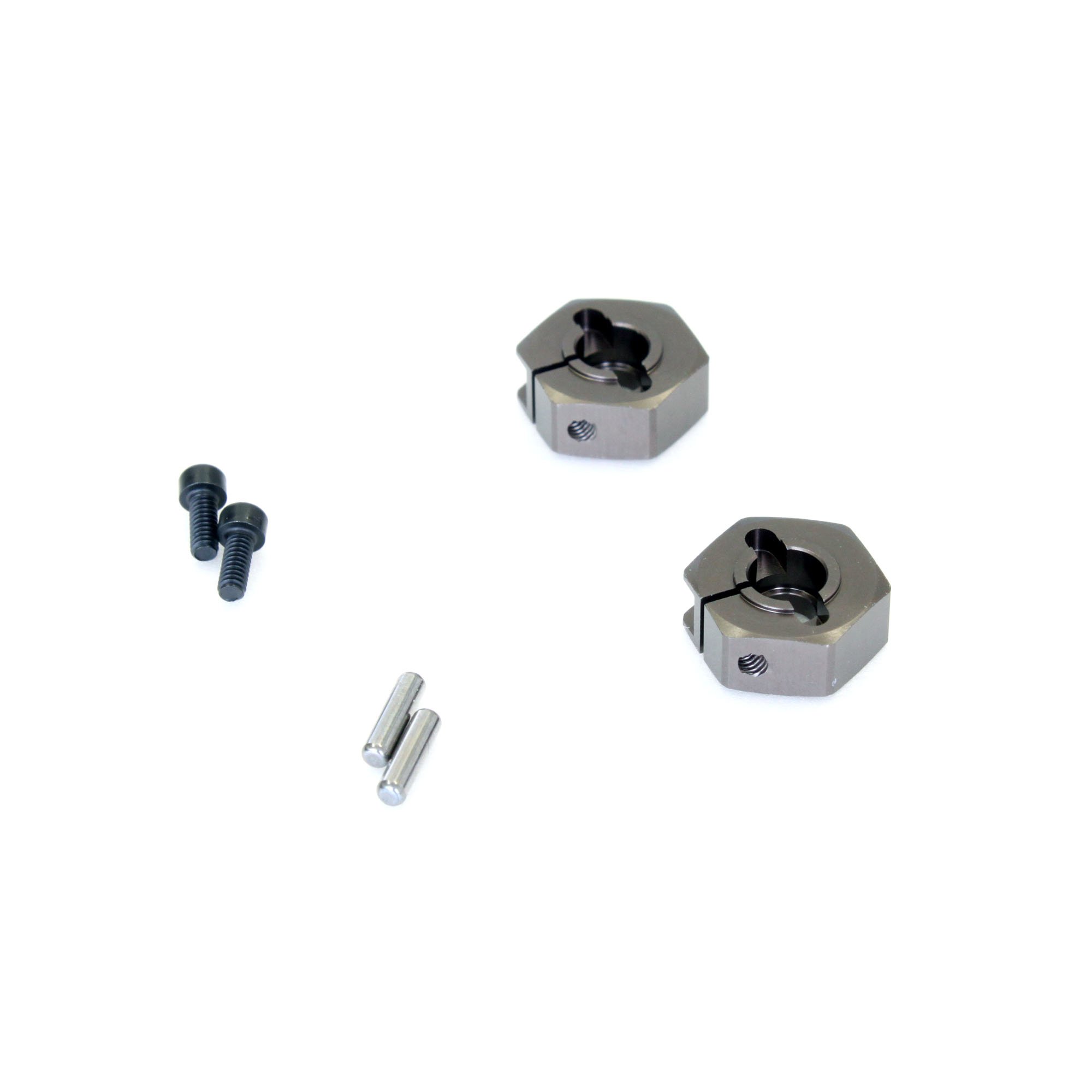 Kyosho Wide Clamp Wheel Hub (52 - Gunmetal - RB5 - ZX-5) (2)