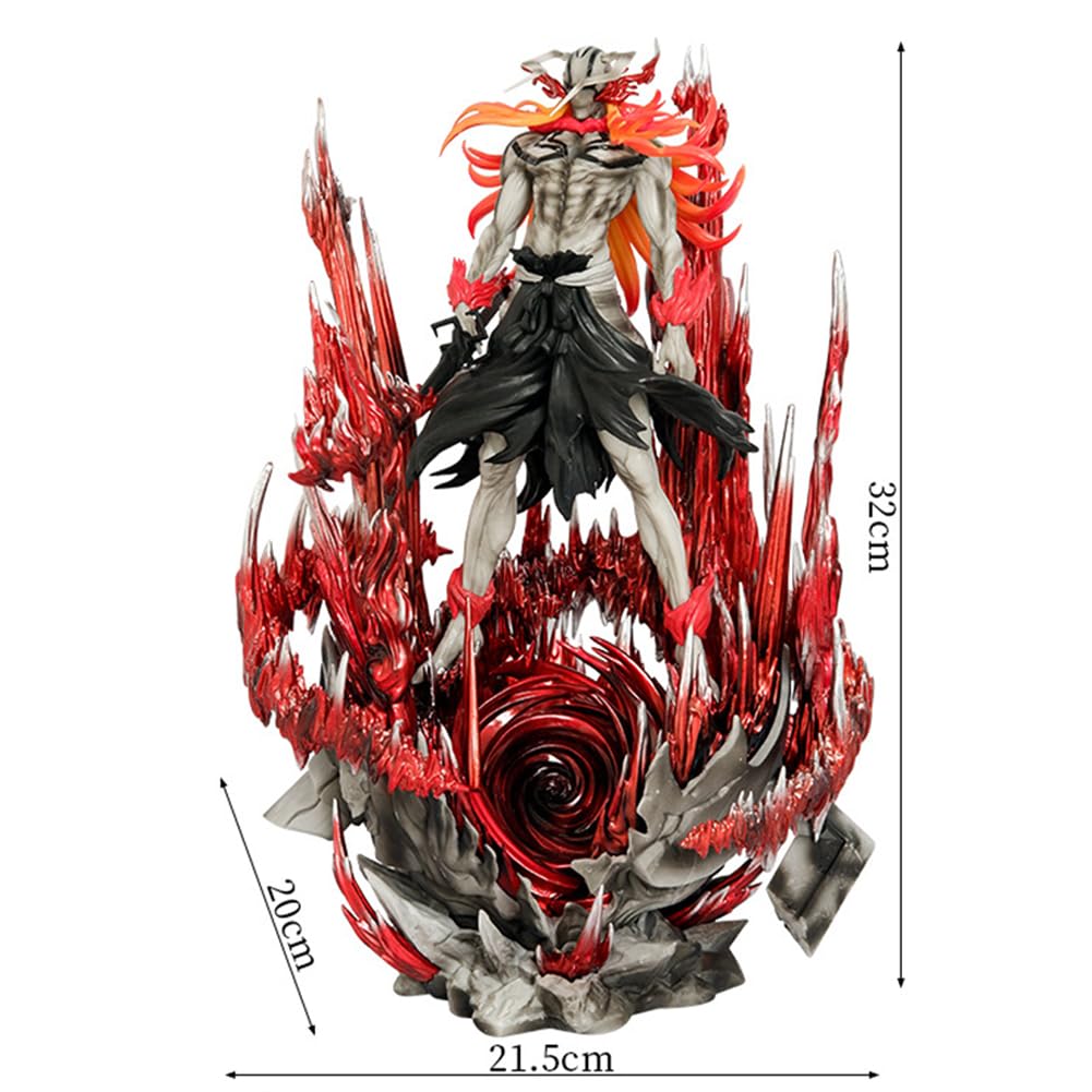 Pusta Ichigo figurka duża 32 cm Deluxe podstawa Ver. Horned Ichigo bitwa figurka akcyjna duża statuetka anime model kolekcjonerski ornament prezenty
