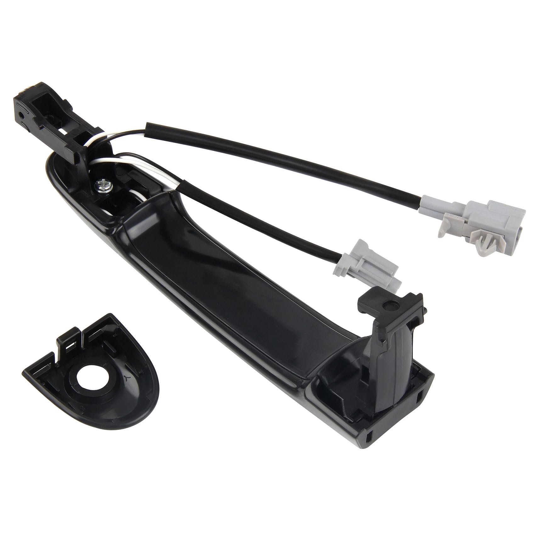 DOCAS Kompatybilny z Nissan Juke F15 2010-2019 klamka drzwi od strony kierowcy klamka drzwi zewnętrznych 80644-1FA5A 80644-3WC2A 80640-3WC2A czarna