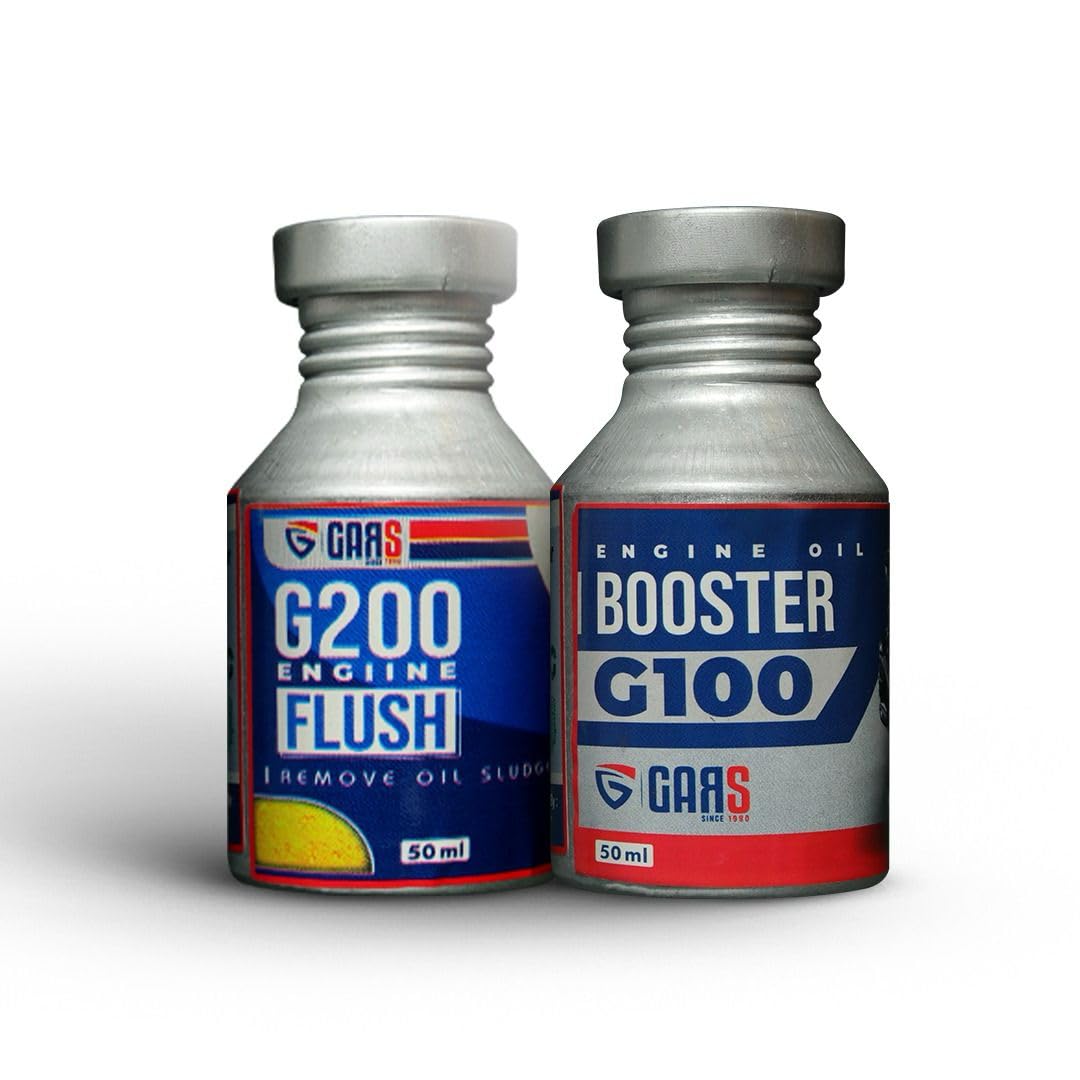 GARS Engine Cleaner 50ml & Booster 50ml for Bike Combo Pack of 2