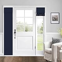 Vista 39 de Cortinas para puerta de aula, cortina de ventana con protección total de privacidad, panel de ventana opaco sólido, para puertas de vidrio, puertas