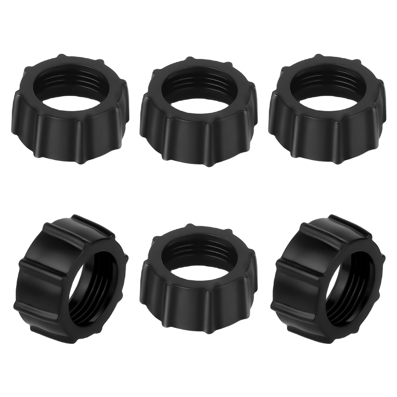 6pcs Tightening Nut for Replacement Car Phone Mount Screw, 17mm Ball-Joint Fixed Adapter Head Bracket Holder Ring for DVR Camcorder Wireless Charger,
