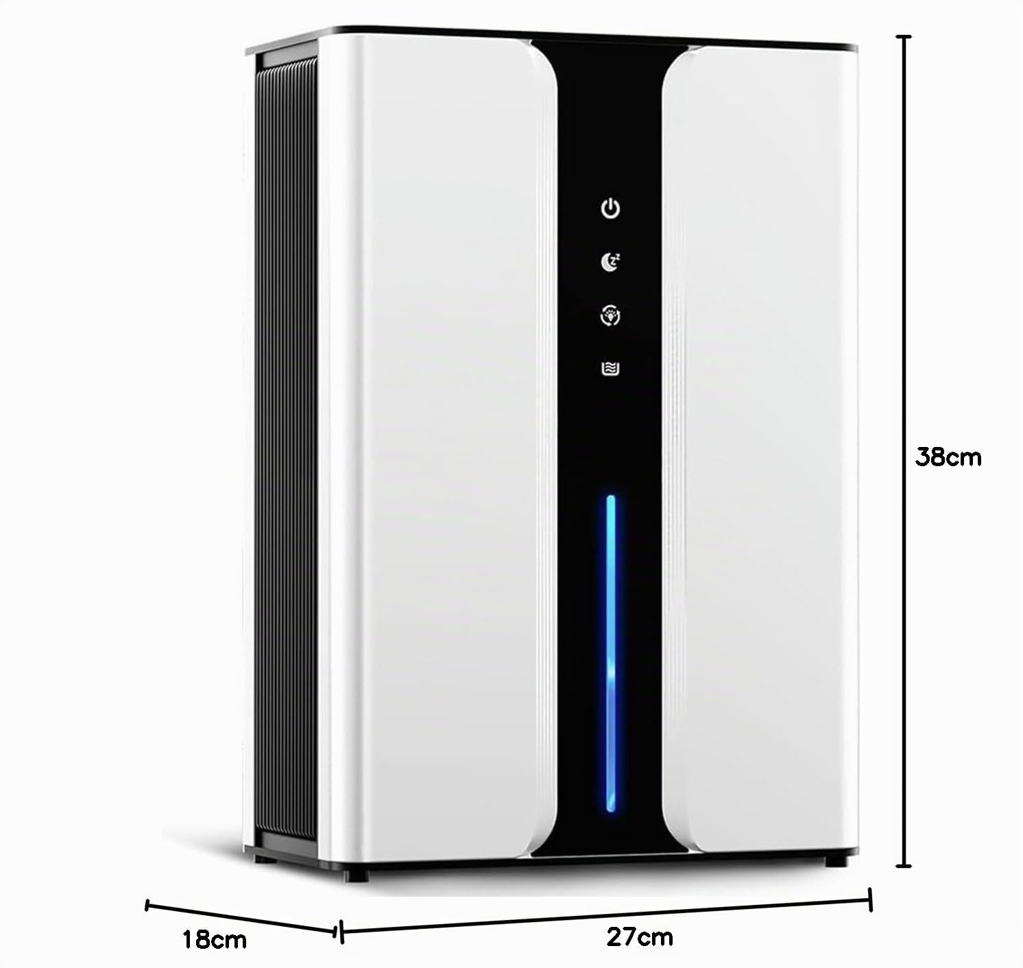 Portable Mobile Mini-Entfeuchter (5-10m² Abdeckung) - Ruhiger Innenluftentfeuchter für Schlafzimmer/Bad/Keller/Wohnmobil/Schrank, mit Ablaufschlauch & wiederverwendbarem Luftfilter