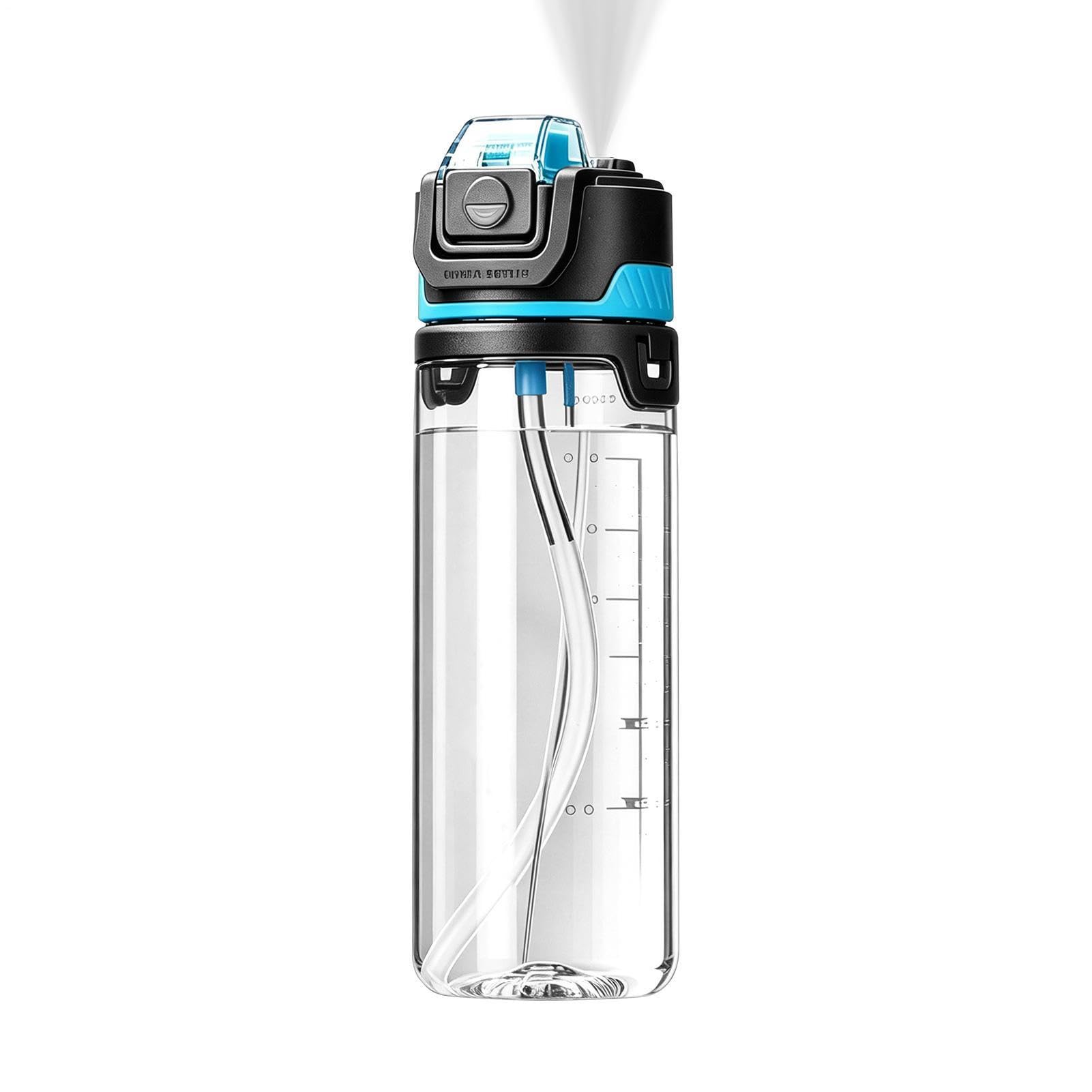 Botella con spray de agua de 800 ml y diseño antigoteo para ciclismo