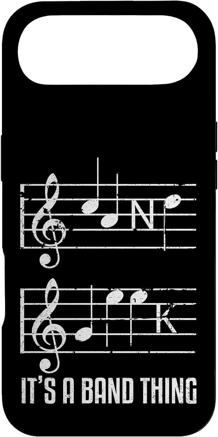 Band Geek It's A Band Thing Music Notes Humor Funny Musician Case for iPhone Air