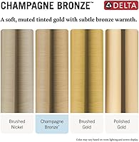 Vista 5 de Delta Saylor - Grifo de baño de níquel cepillado de 3 agujeros, grifo de fregadero de baño de 8 pulgadas para tocador, ensamblaje de drenaje