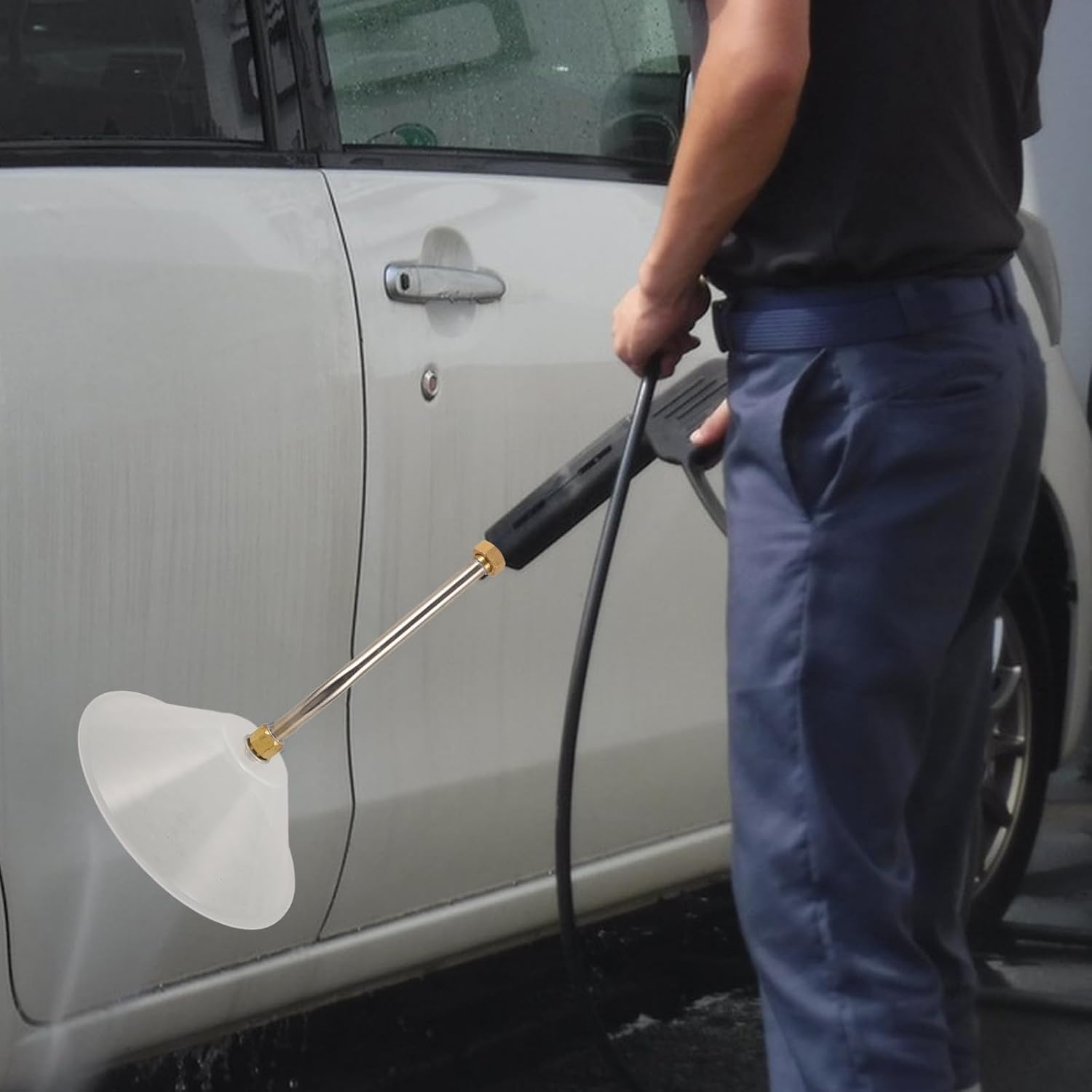 Car Cleaning Splash Guard Nozzle Attachment for Washing Spray Use